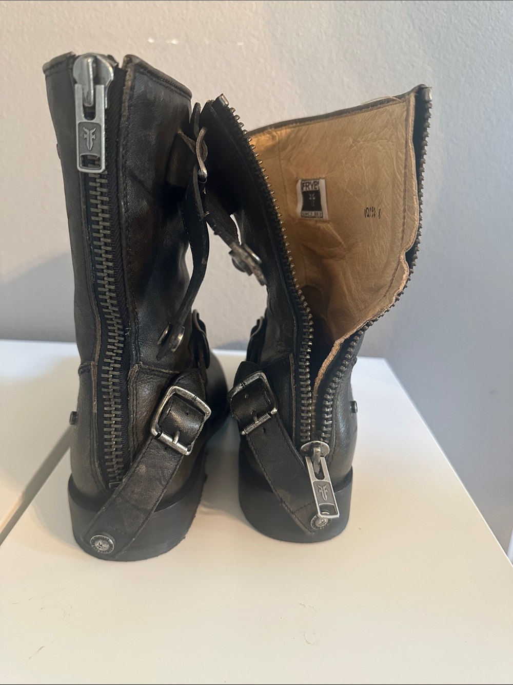 Vintage Frye boots, boots, black, women’s 9.5B - Picture 7 of 9